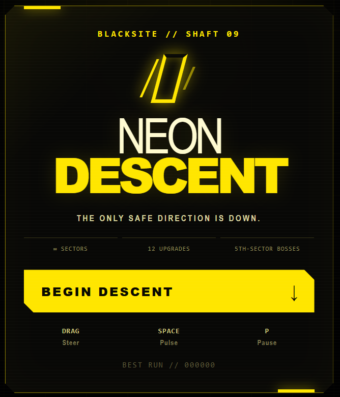 Neon Descent cover